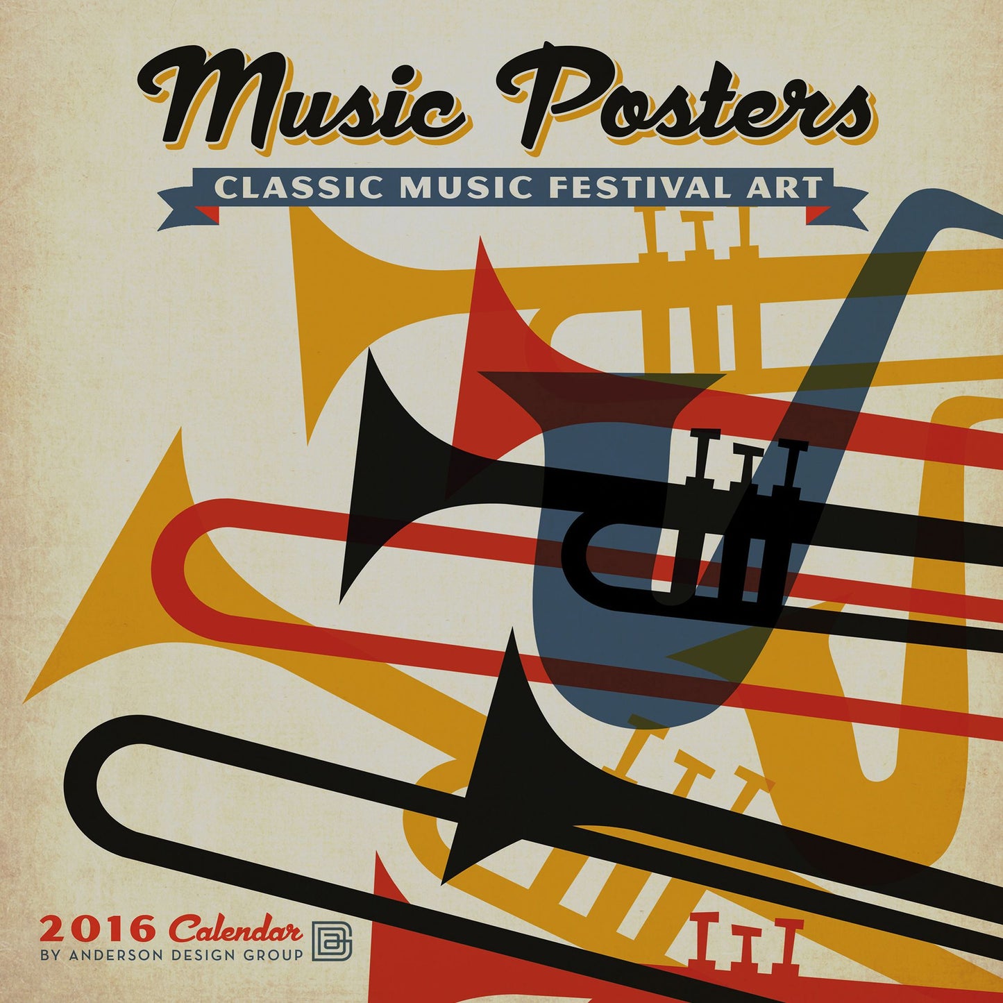 2016 Music Posters Wall Calendar