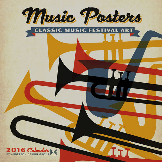 2016 Music Posters Wall Calendar
