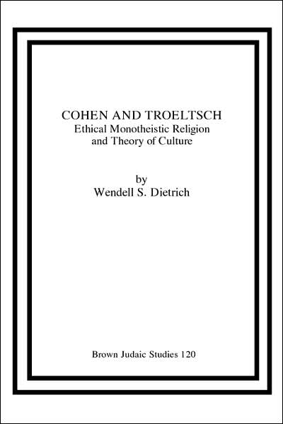 Cohen And Troeltsch