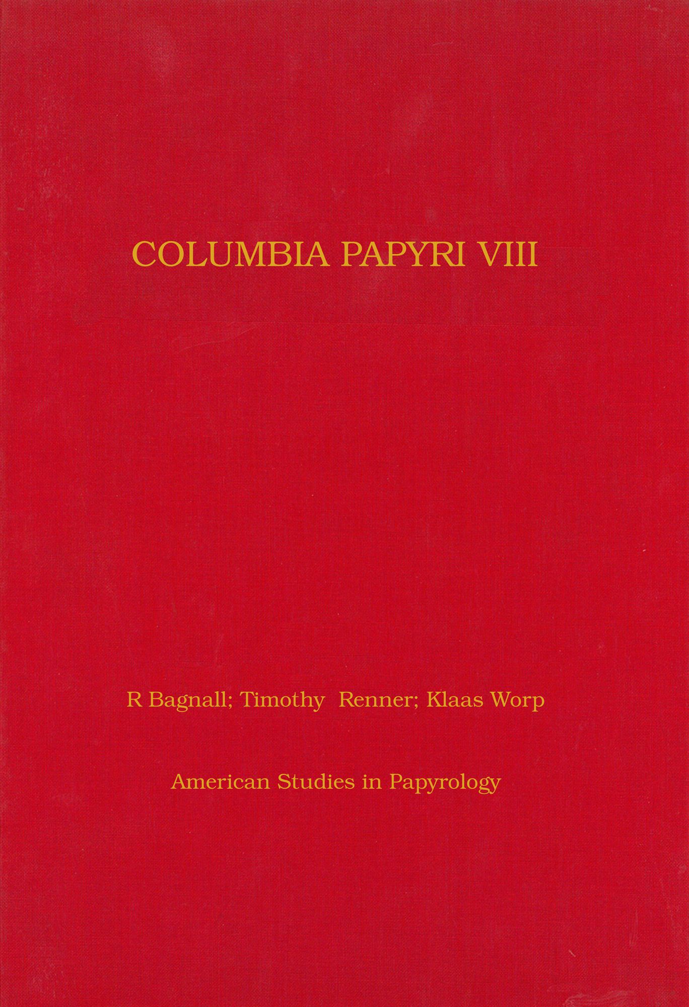 Columbia Papyri VIII