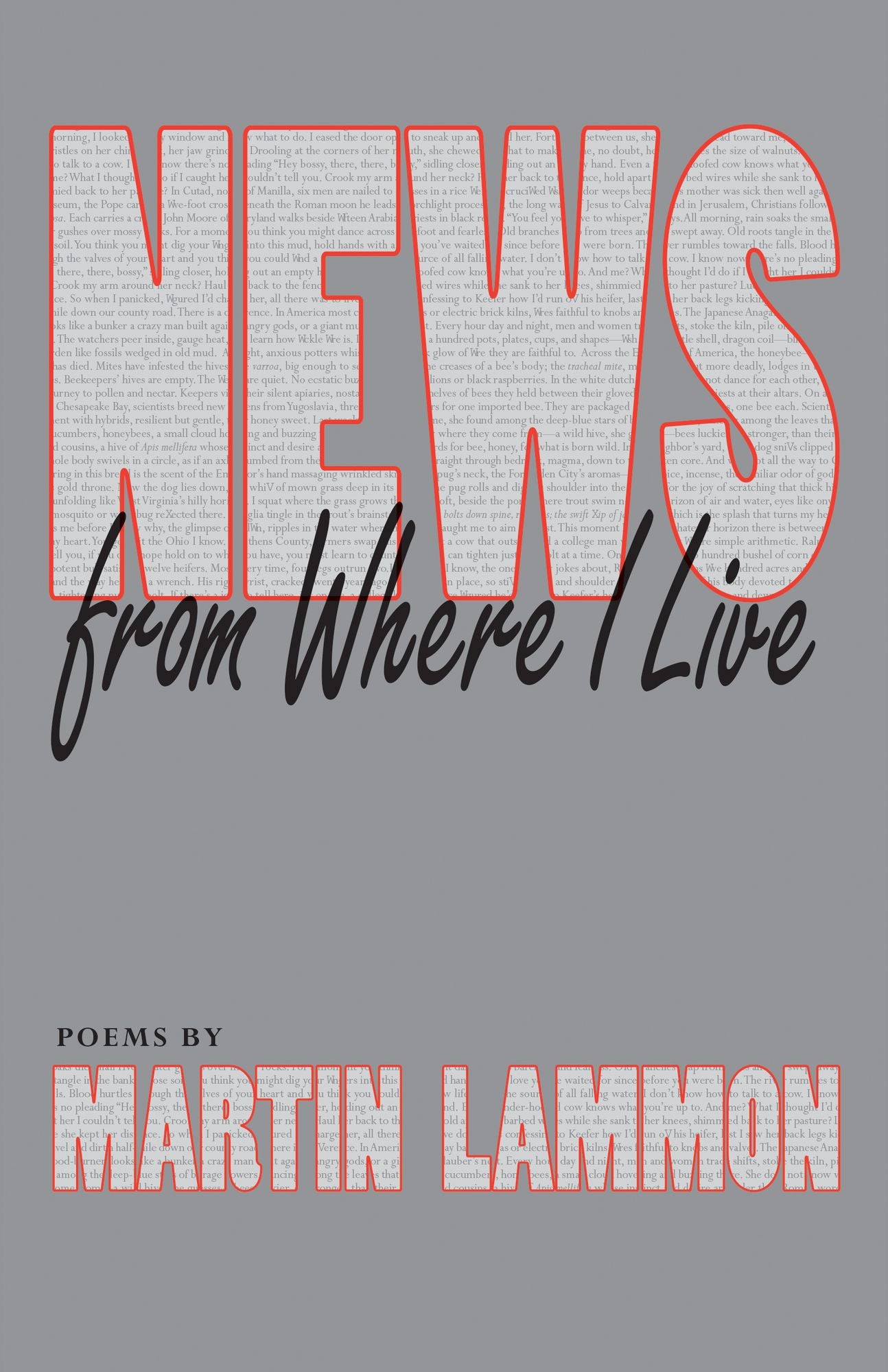 News from Where I Live: Poems by Martin Lammon
