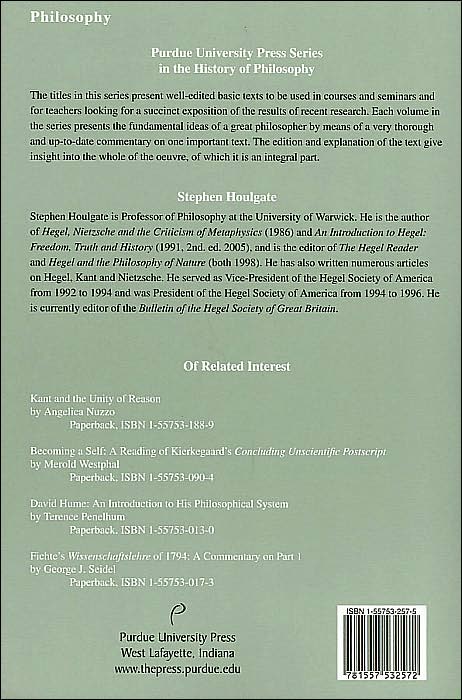 The Opening of Hegel's Logic: From Being to Infinity (Purdue University Series in the History of Philosophy)