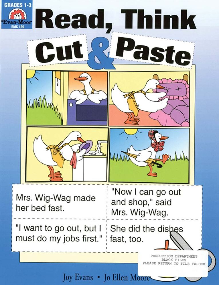 Read, Think, Cut & Paste