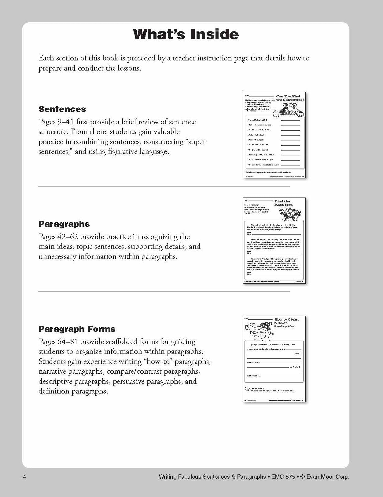 Writing Fabulous Sentences And Paragraphs