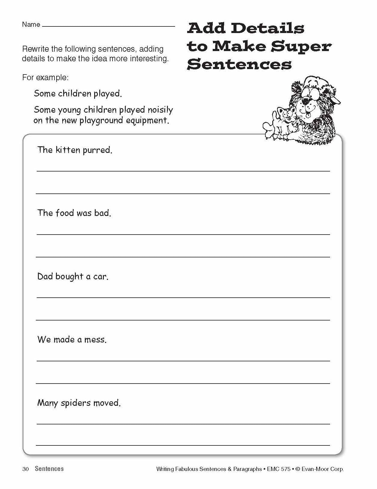 Writing Fabulous Sentences And Paragraphs