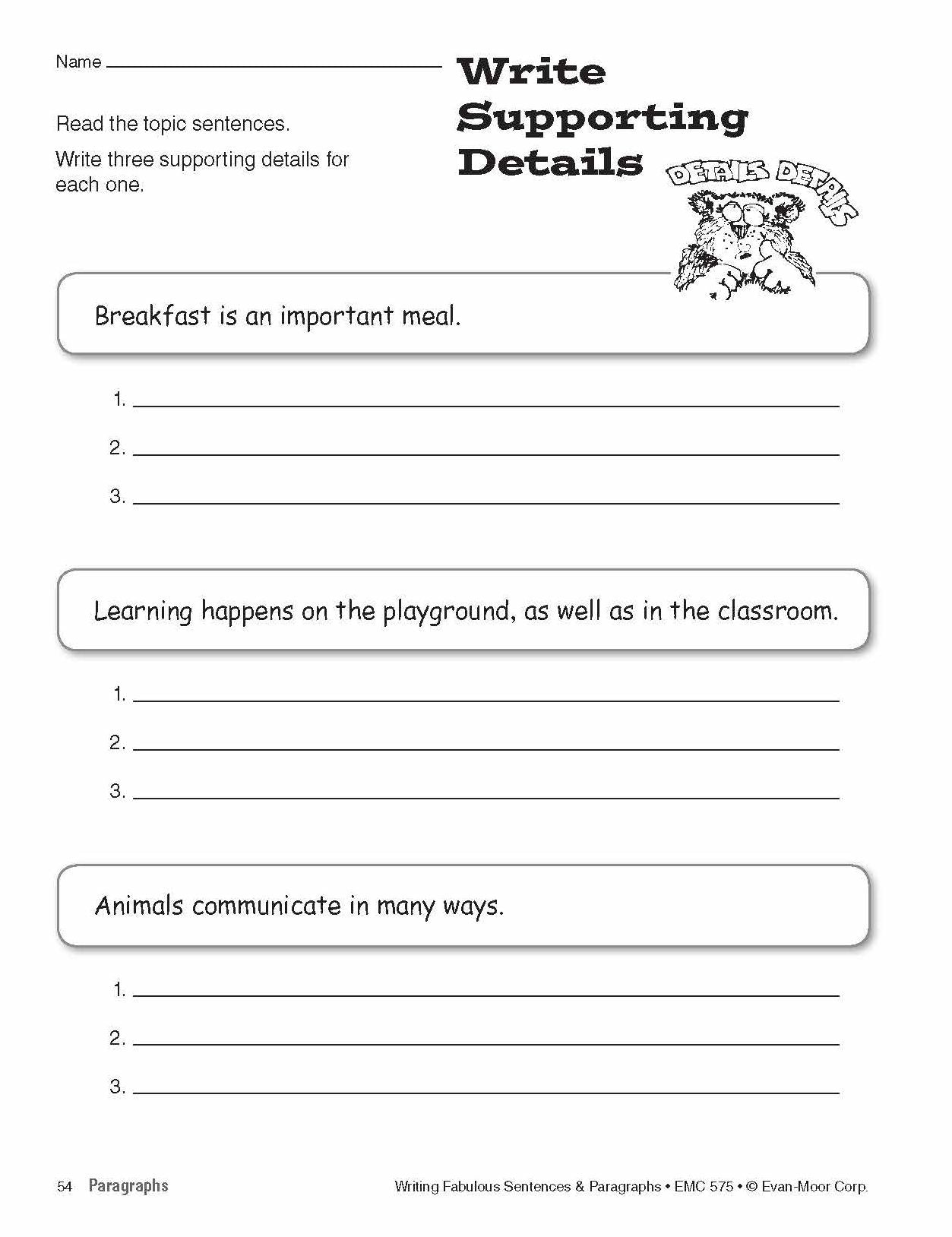 Writing Fabulous Sentences And Paragraphs