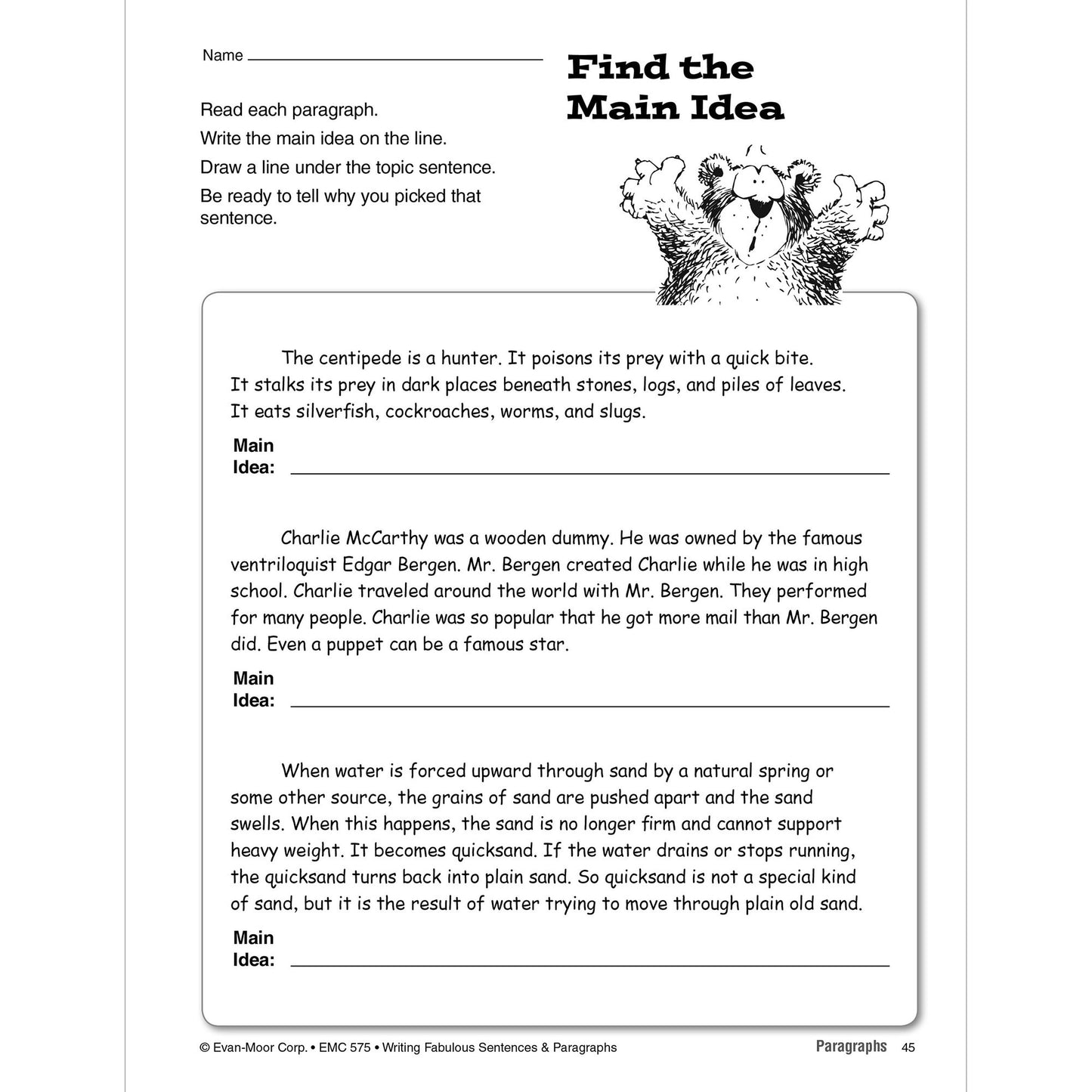 Writing Fabulous Sentences And Paragraphs