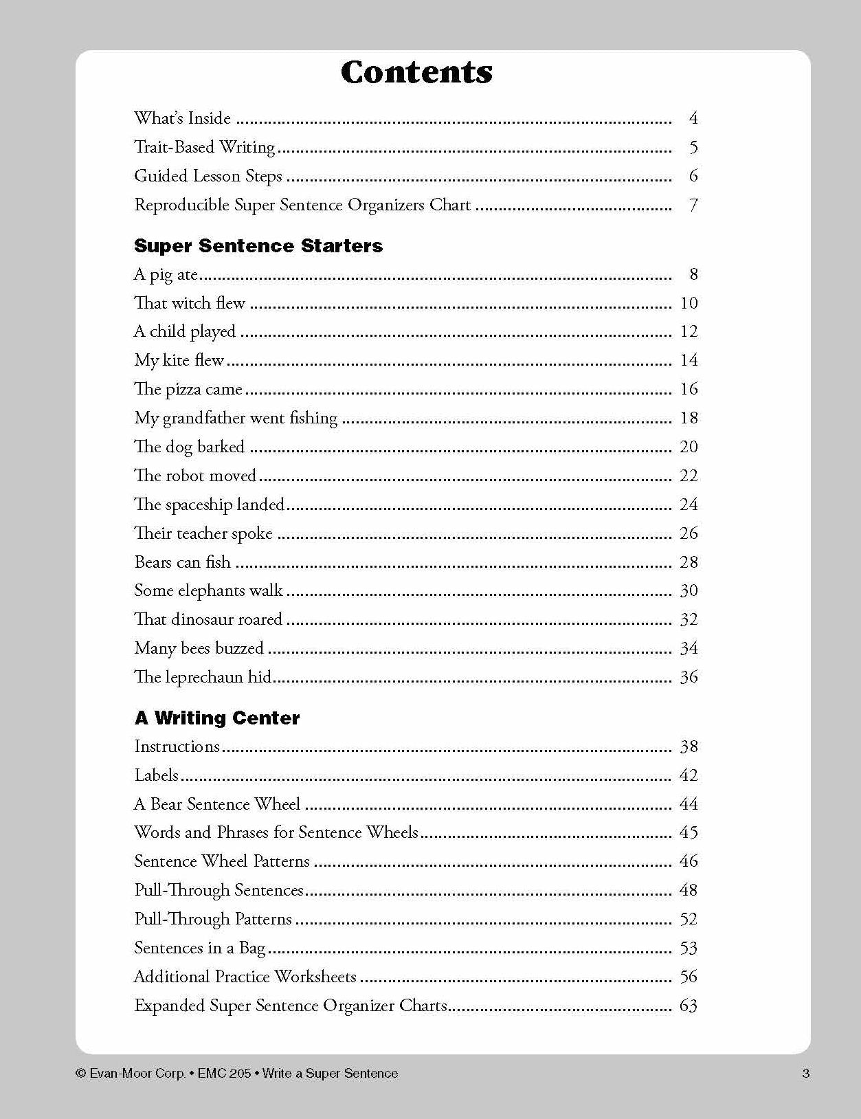 Write A Super Sentence