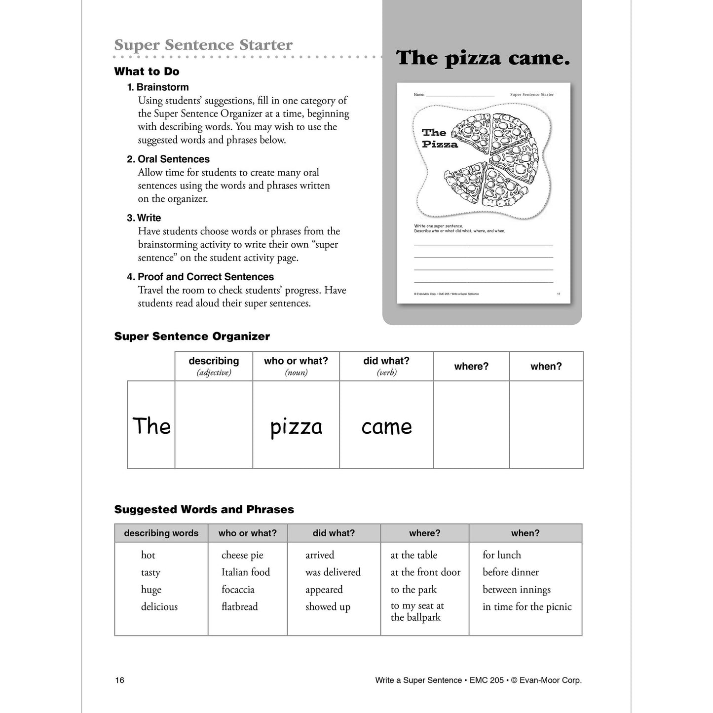 Write A Super Sentence