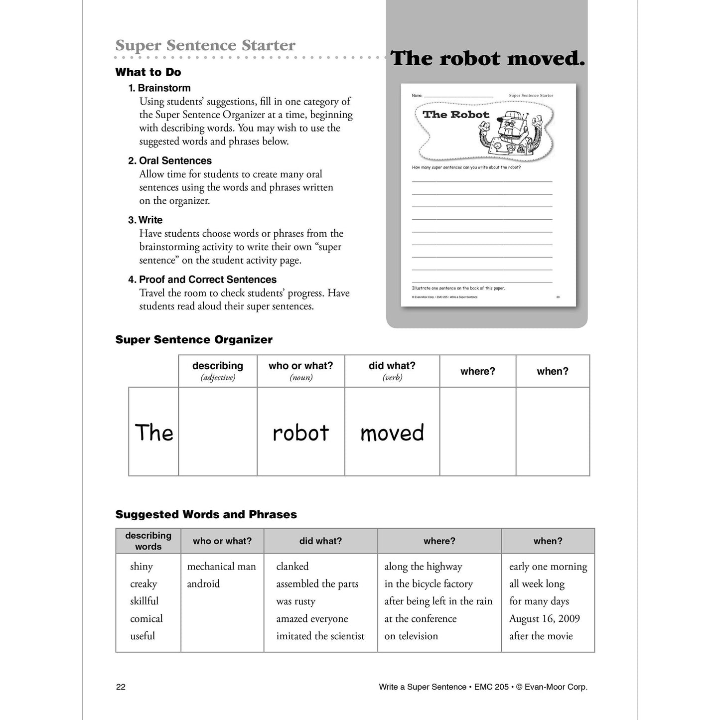 Write A Super Sentence