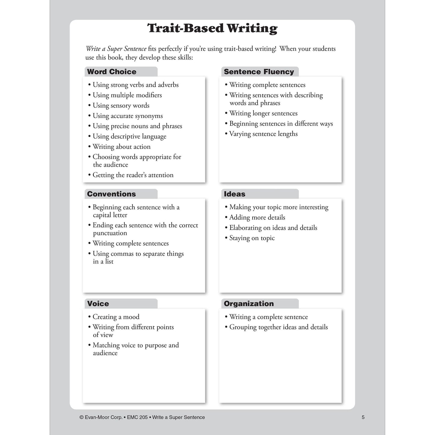 Write A Super Sentence