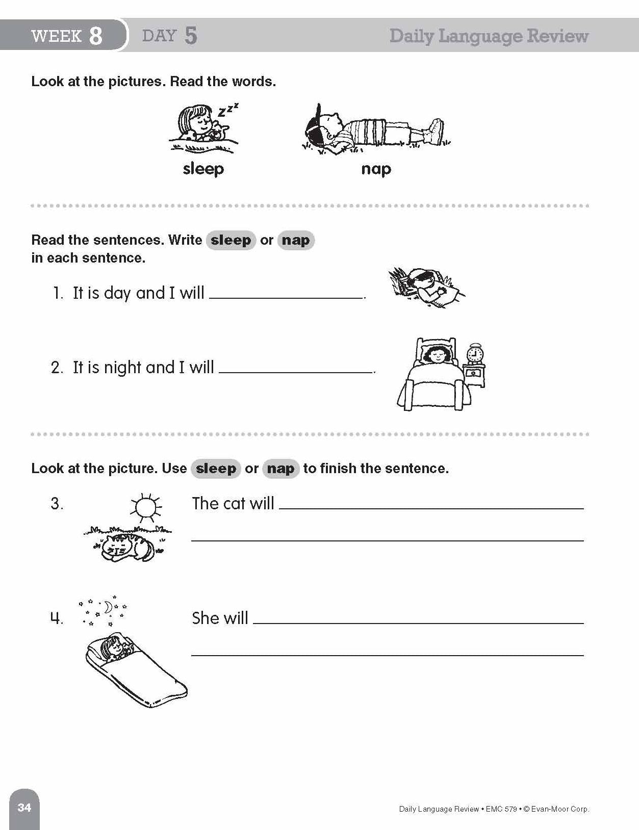 Daily Language Review Grade 1