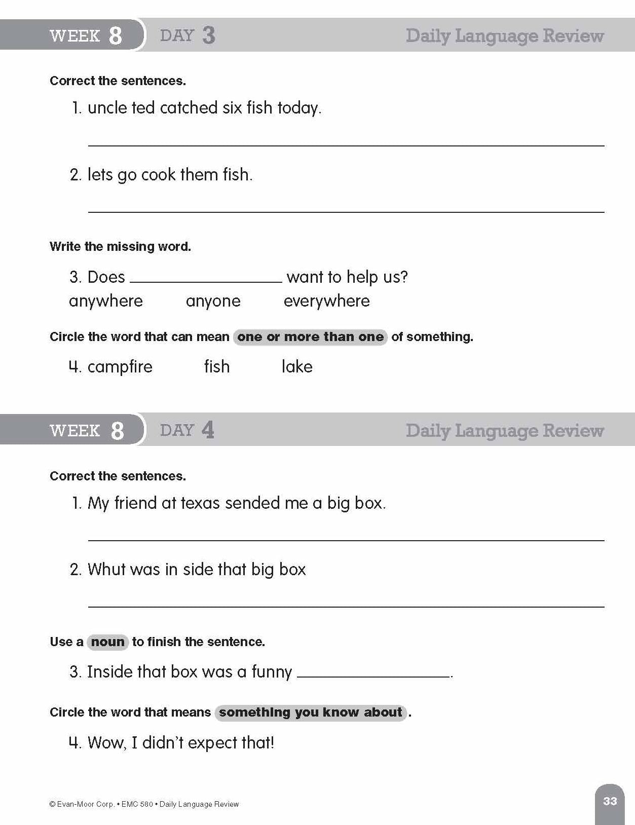 Daily Language Review Grade 2