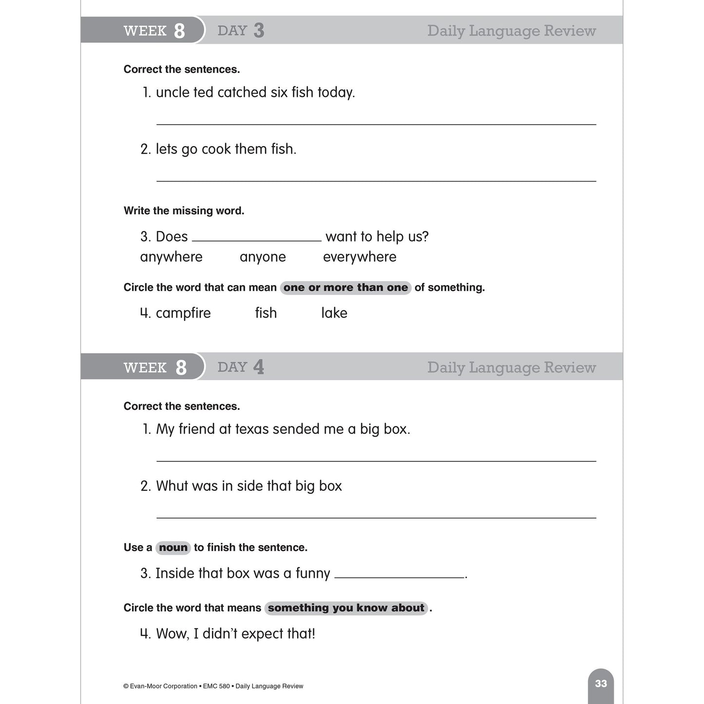 Daily Language Review Grade 2
