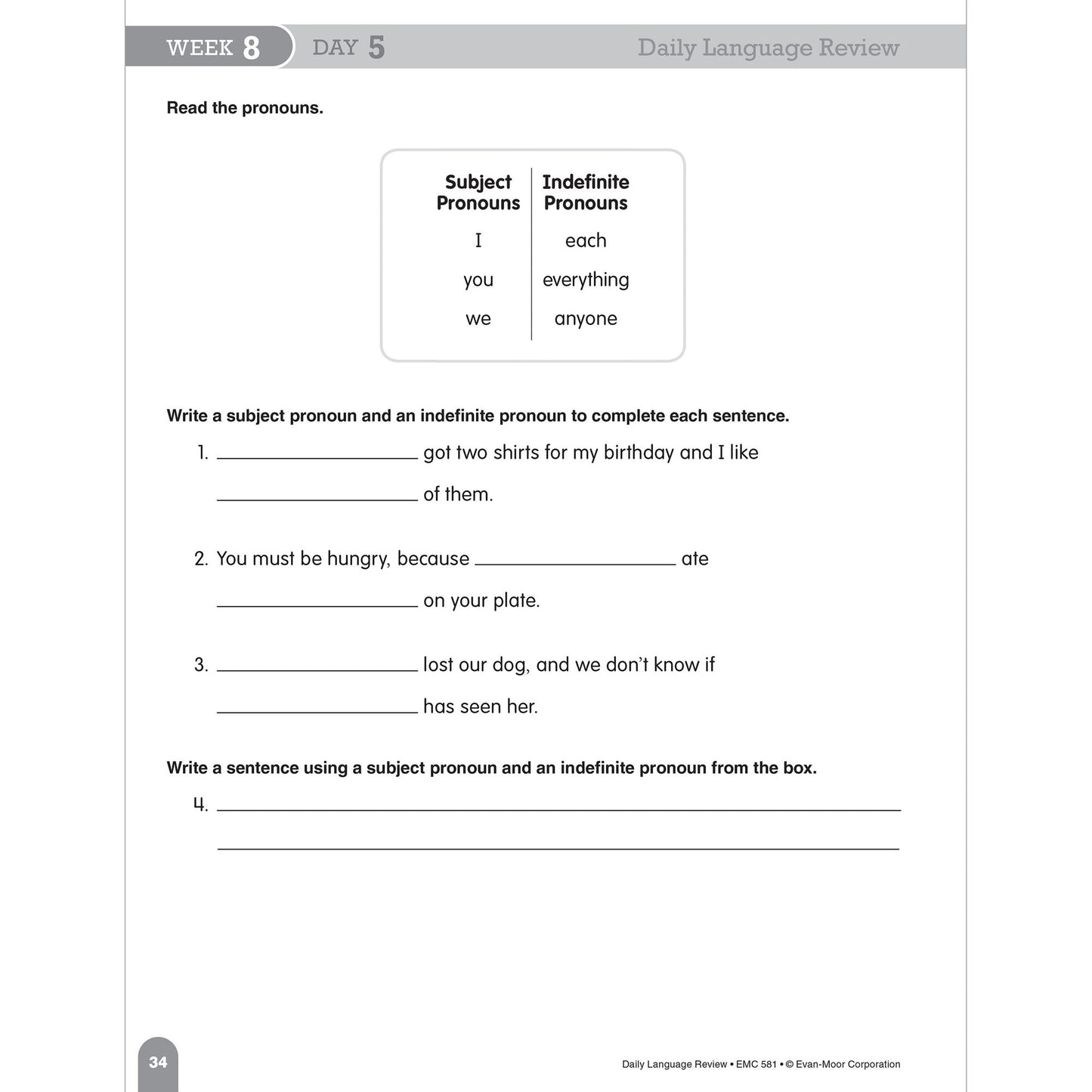 Daily Language Review Grade 3