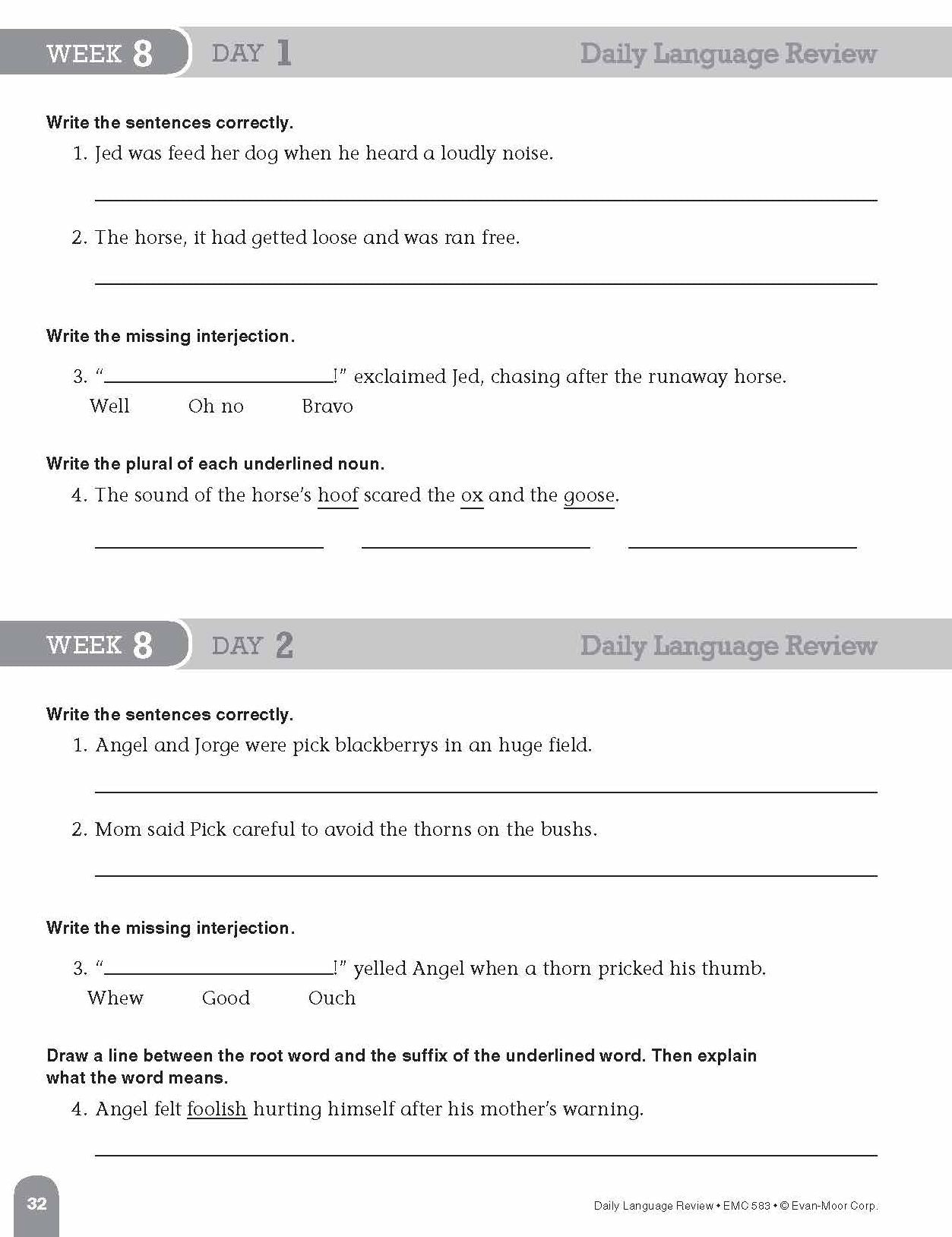 Daily Language Review Grade 5