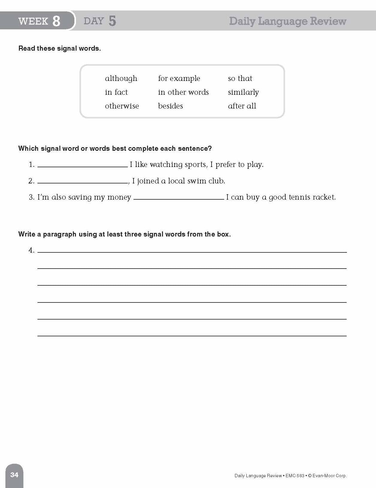 Daily Language Review Grade 5