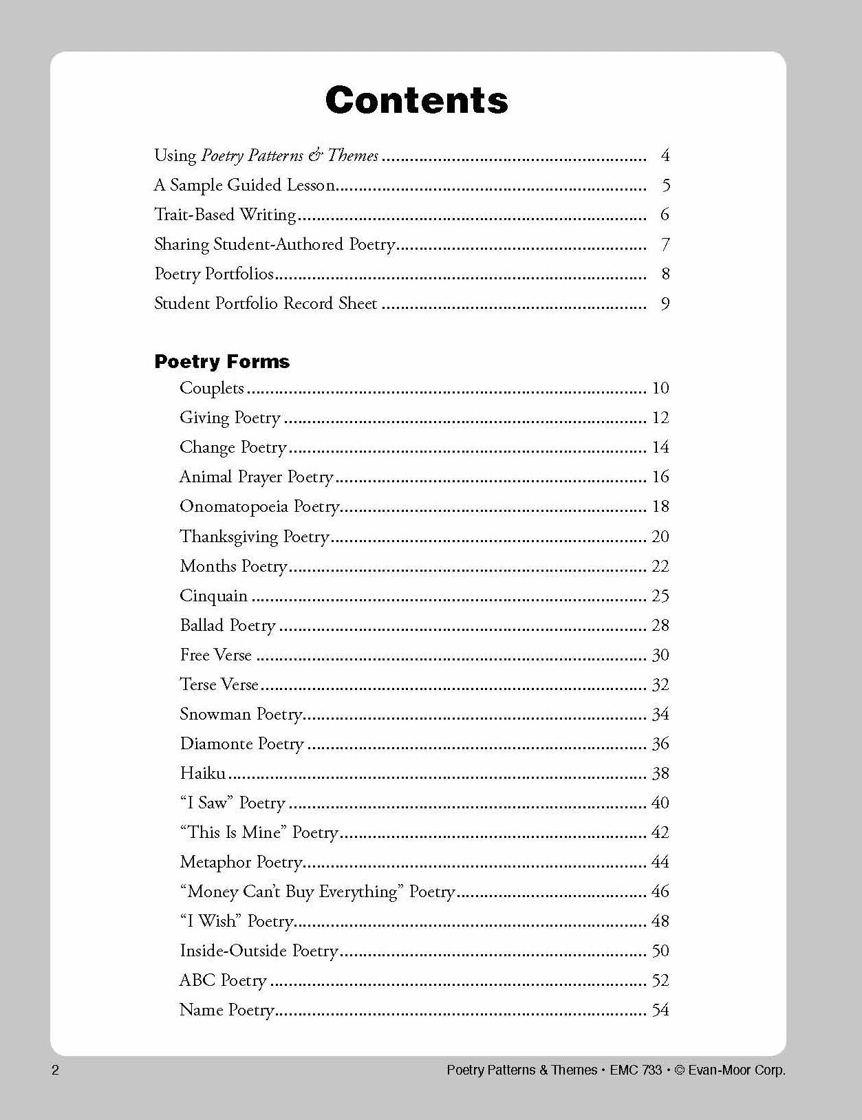 Poetry Patterns