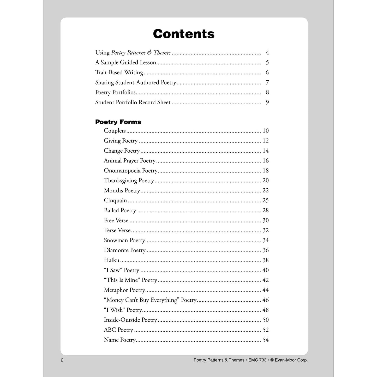 Poetry Patterns