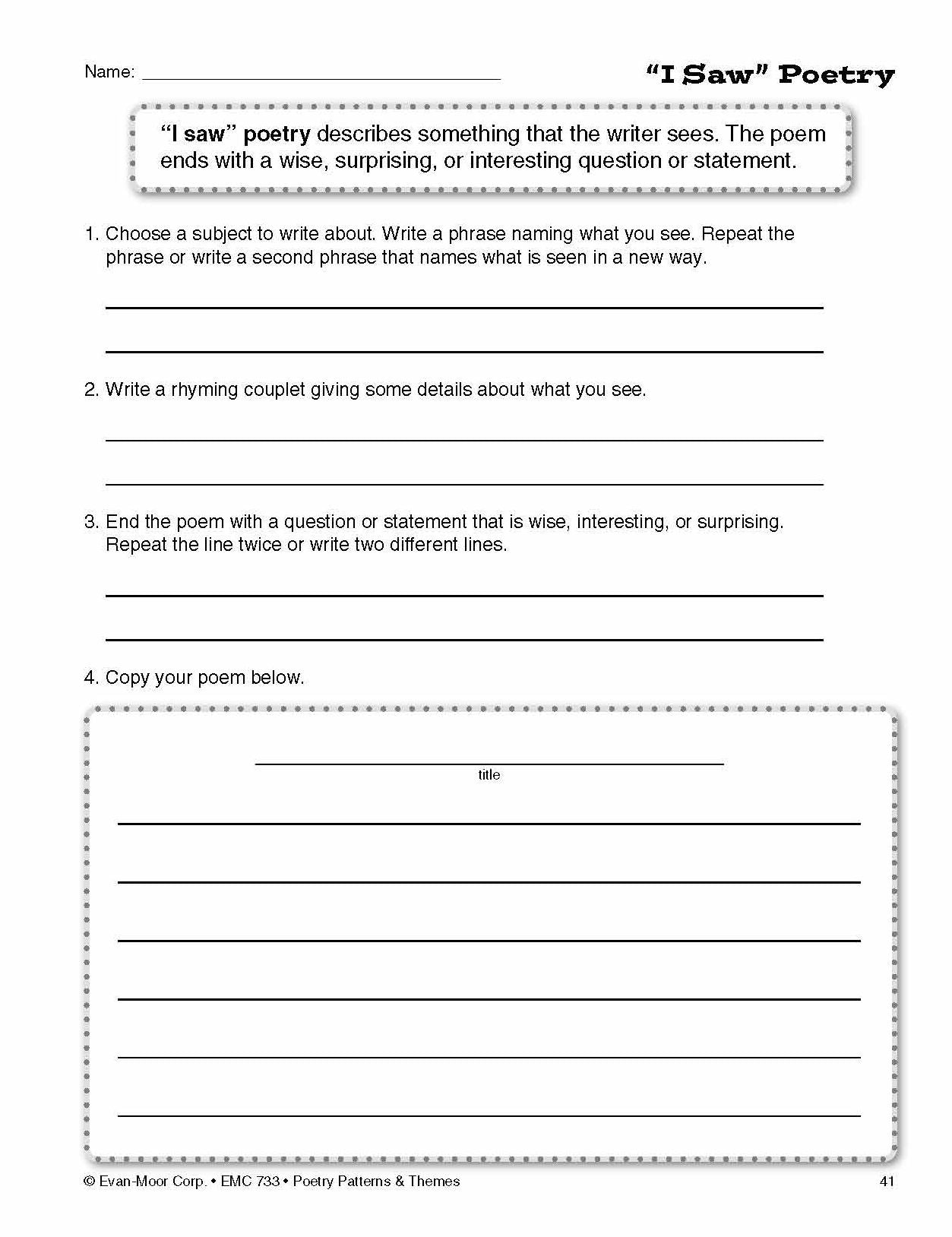 Poetry Patterns