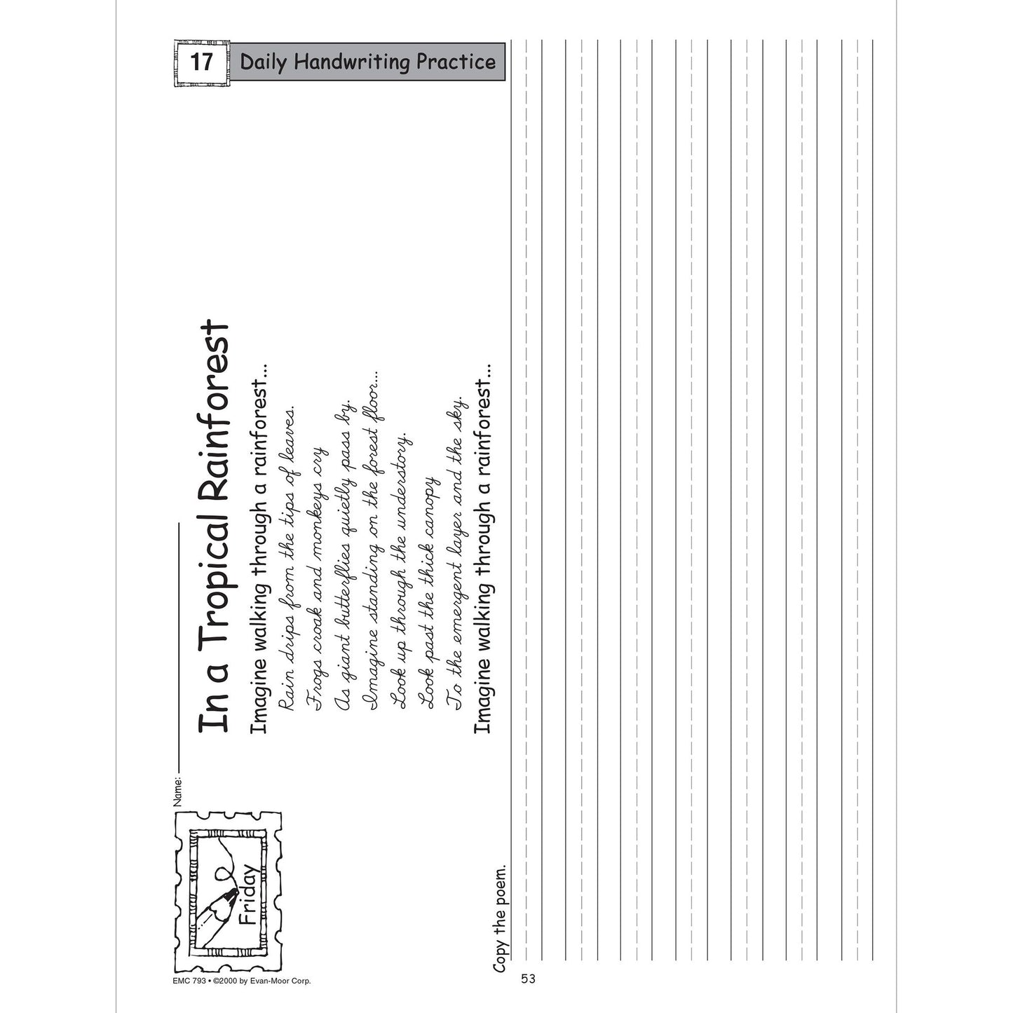Daily Handwriting Practice, Contemporary Cursive