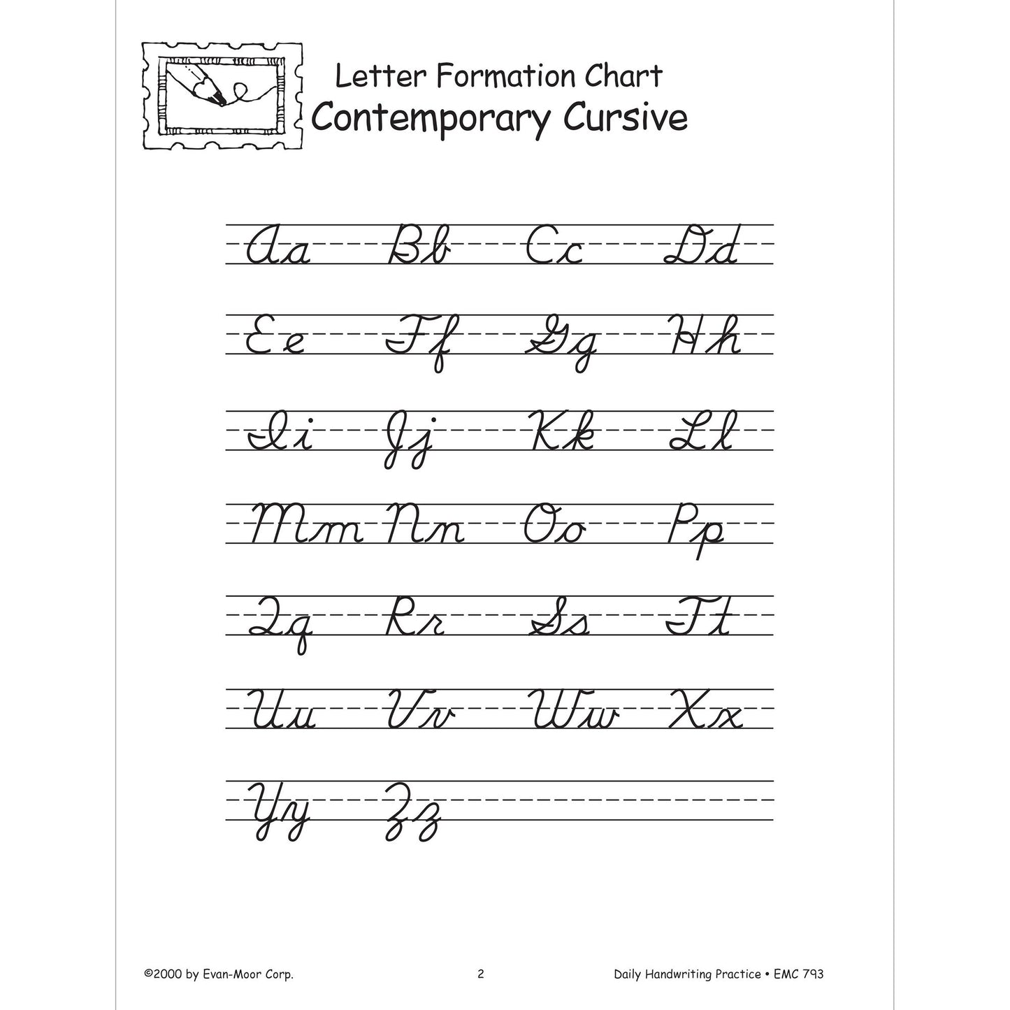 Daily Handwriting Practice, Contemporary Cursive