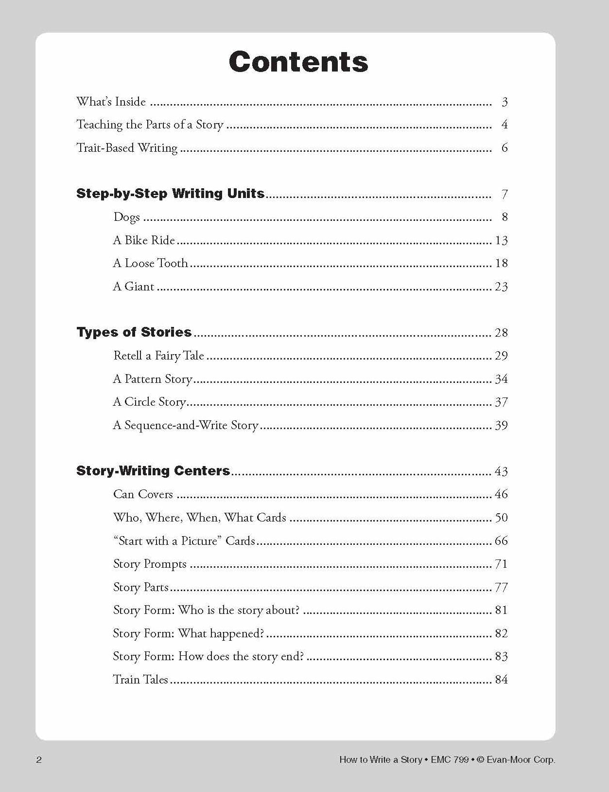 How To Write A Story, Grades 1-3