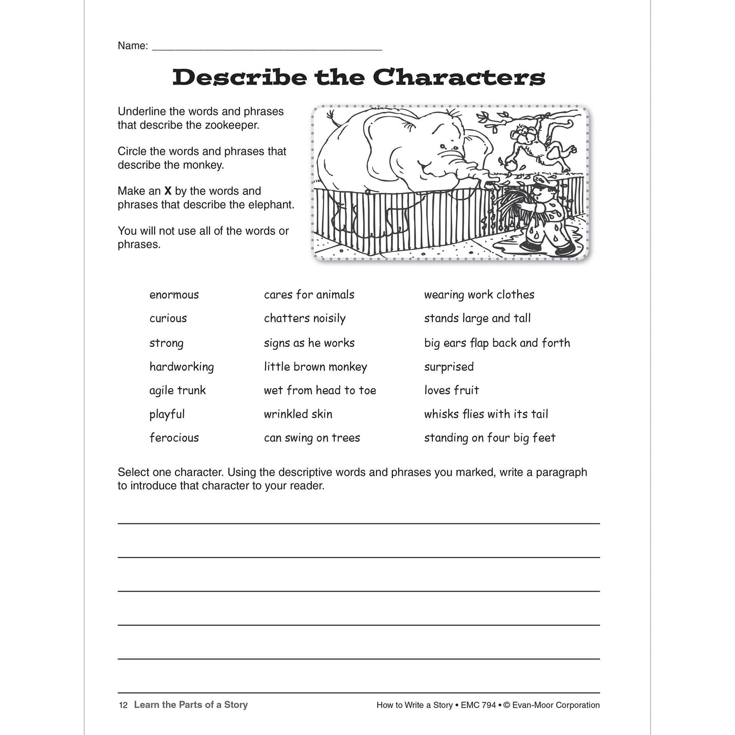How To Write A Story, Grades 4-6