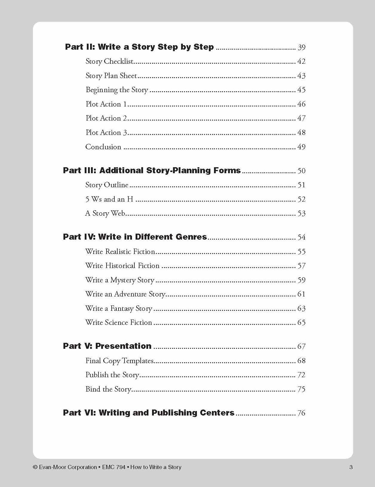 How To Write A Story, Grades 4-6