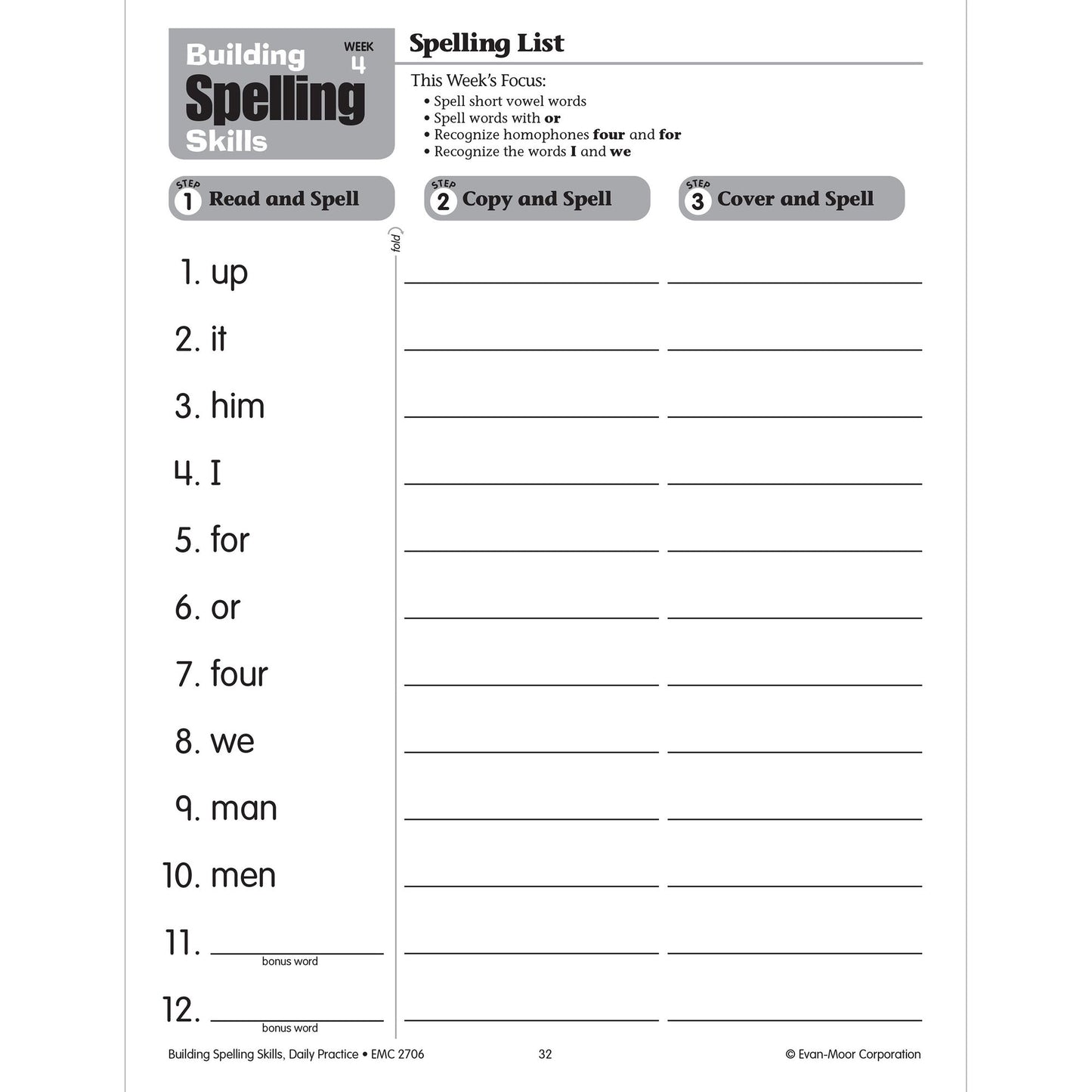 Building Spelling Skills, Grade 2