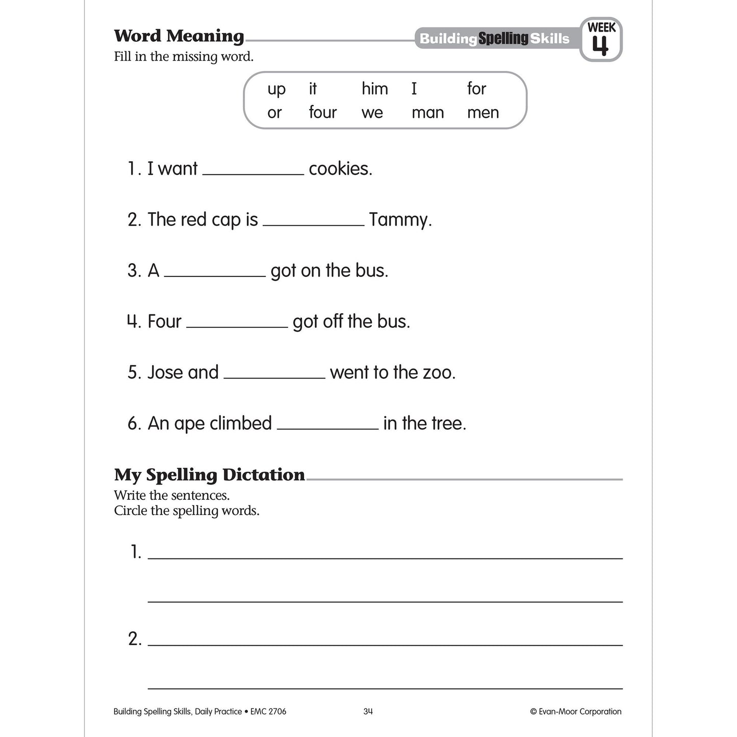 Building Spelling Skills, Grade 2