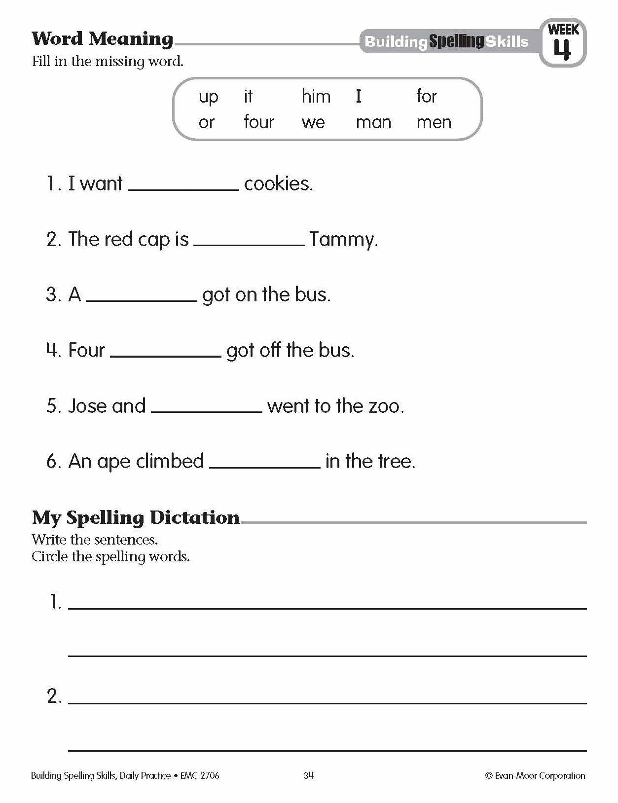Building Spelling Skills, Grade 2