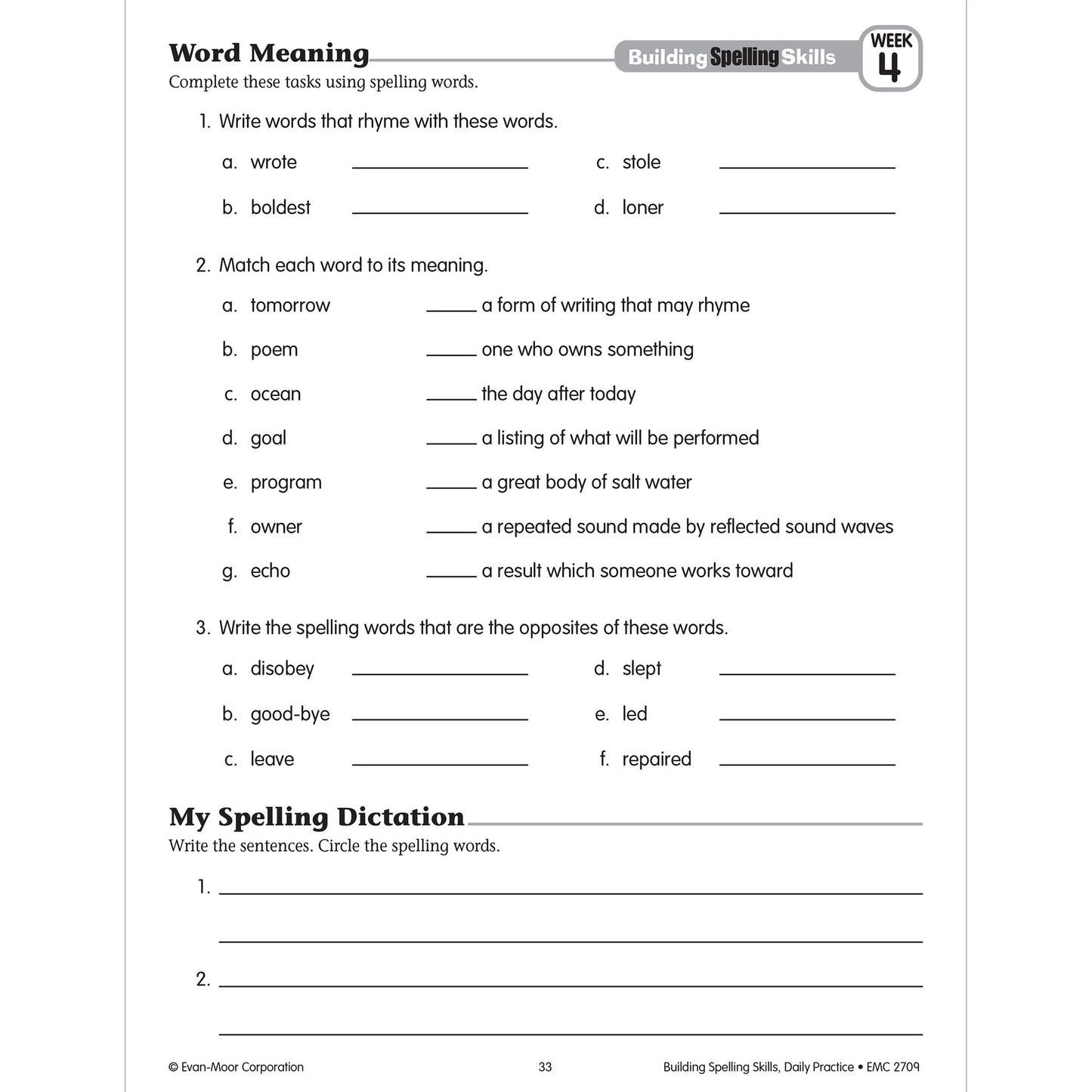 Building Spelling Skills, Grade 5