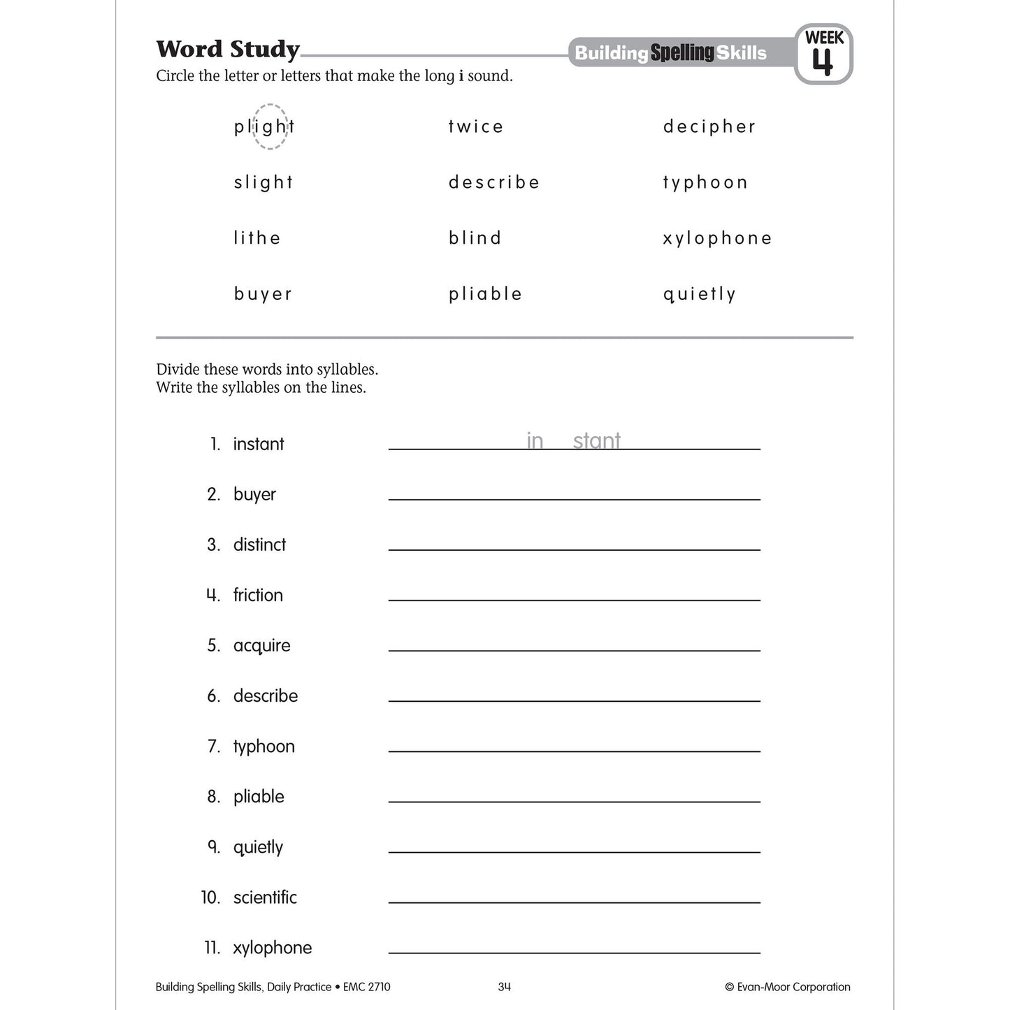 Building Spelling Skills, Grade 6