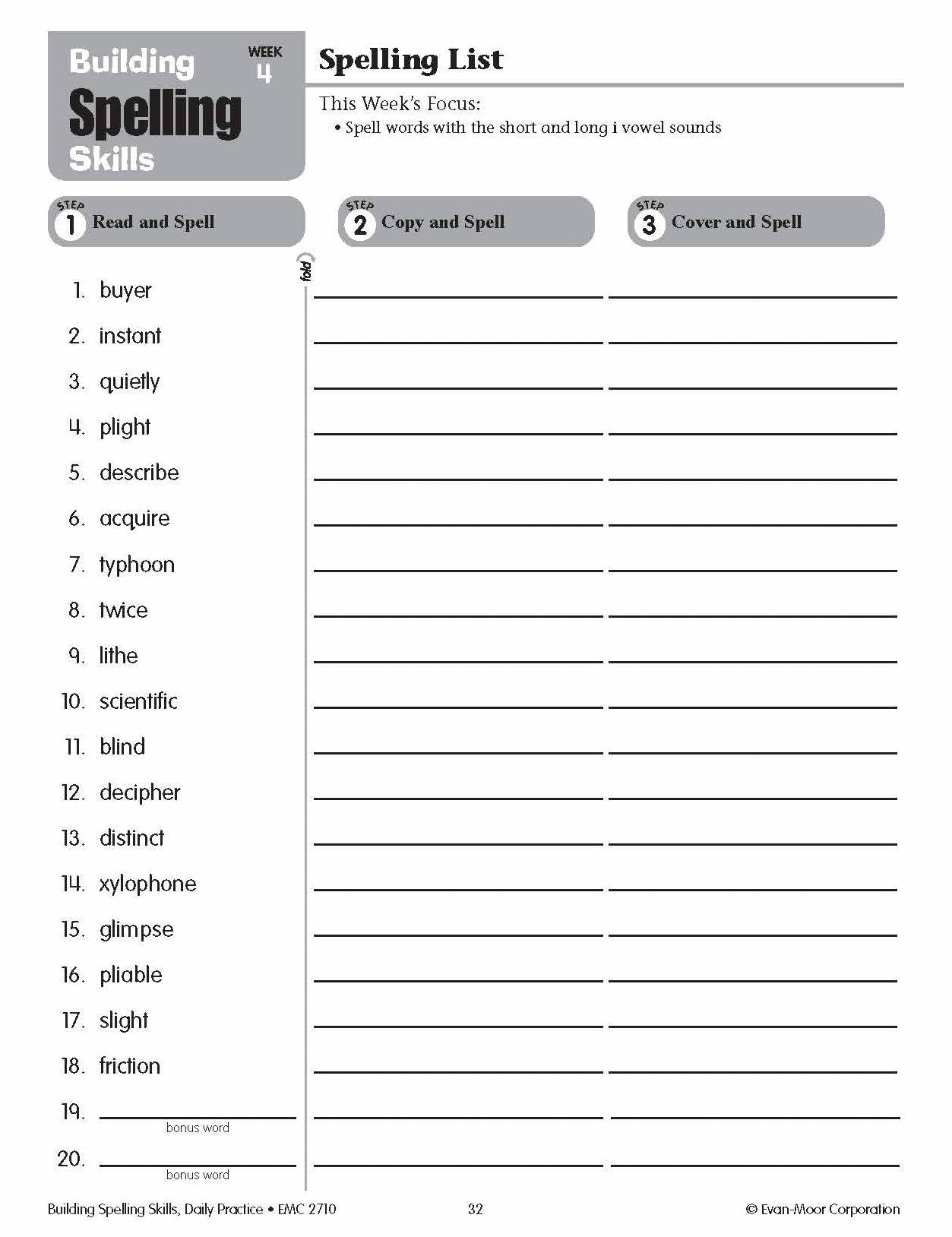 Building Spelling Skills, Grade 6