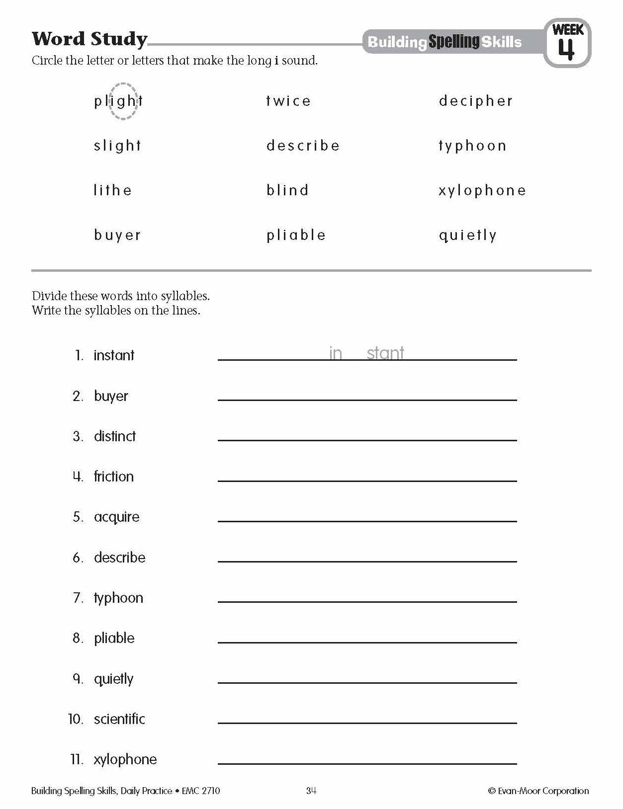 Building Spelling Skills, Grade 6