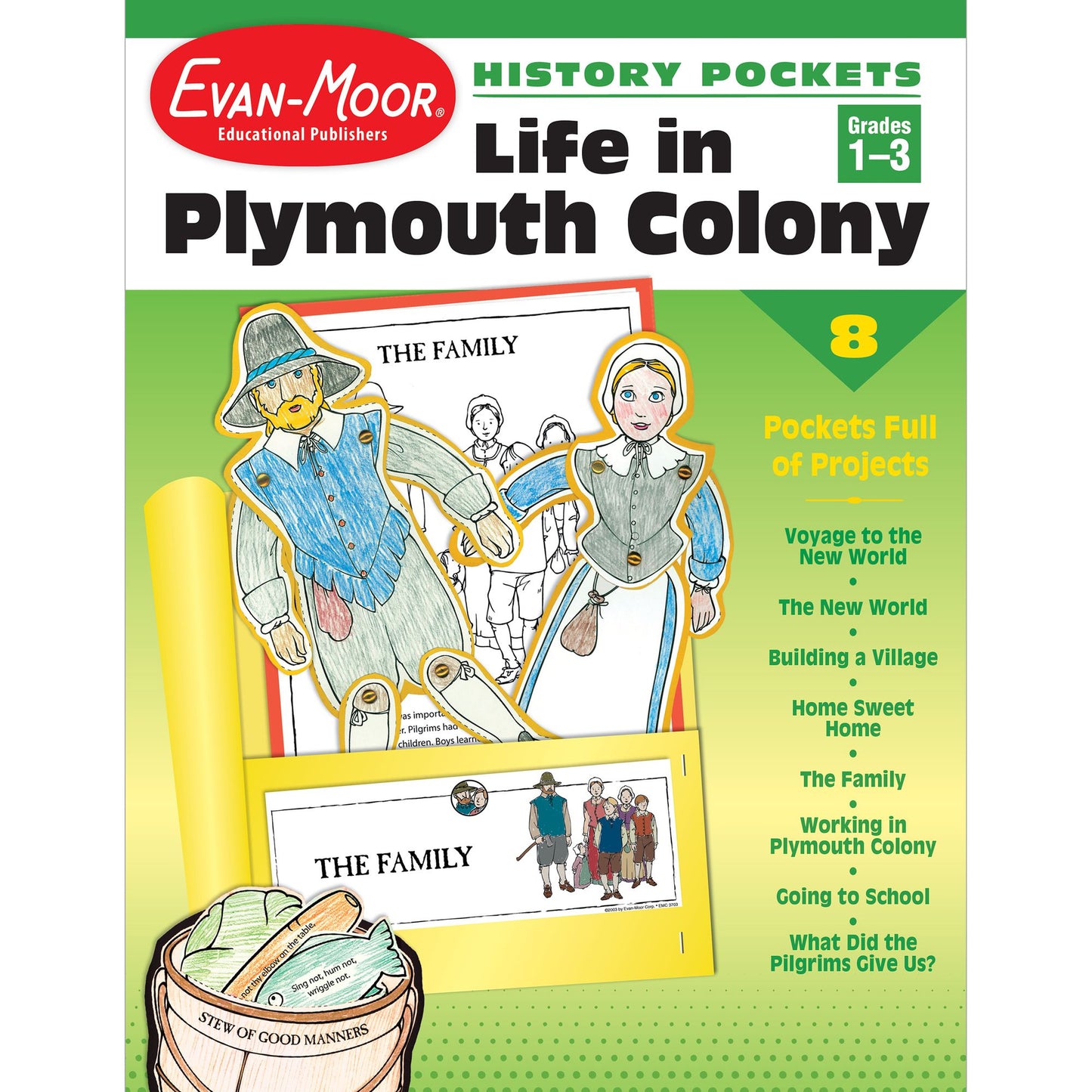 History Pockets, Life In Plymouth Colony, Grades 1-3