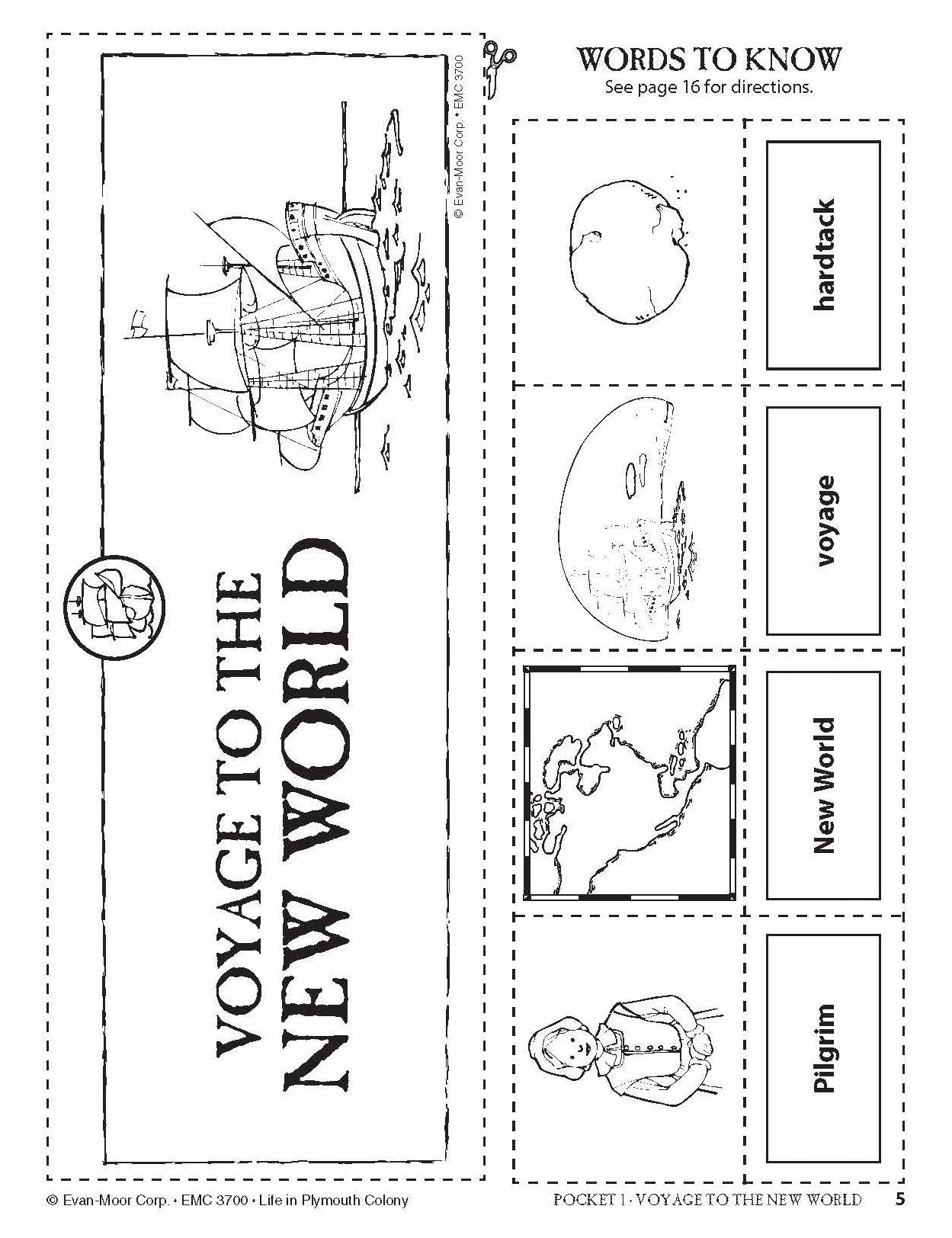 History Pockets, Life In Plymouth Colony, Grades 1-3