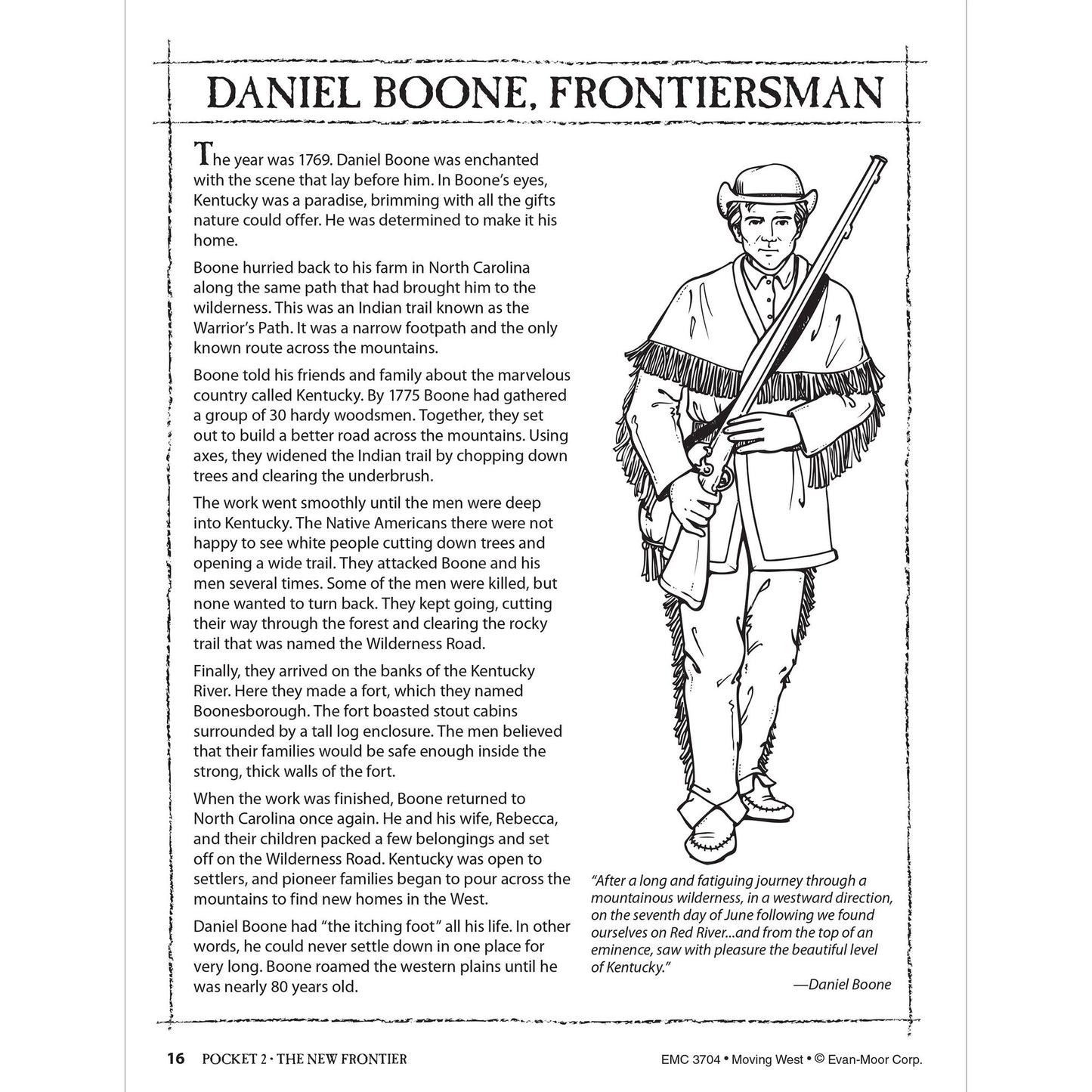 History Pockets, Moving West, Grades 4-6