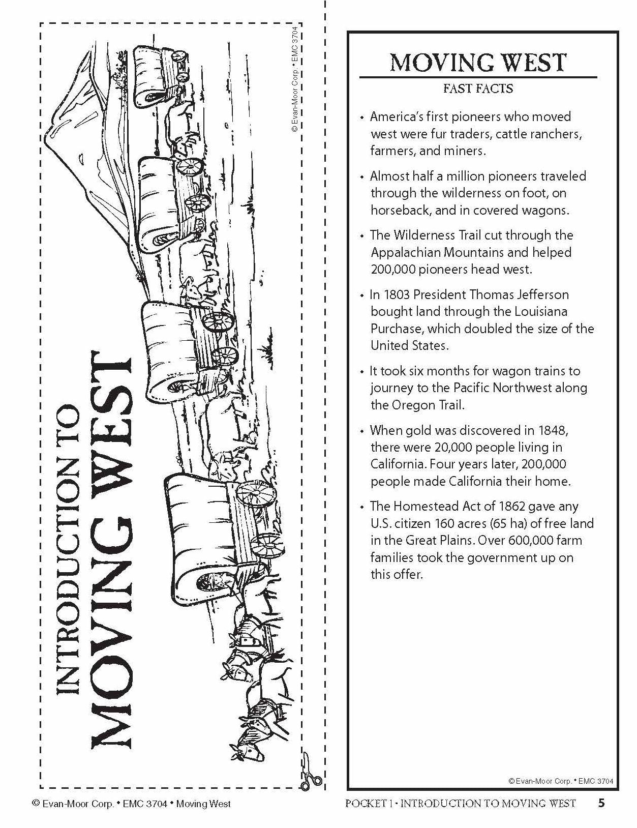 History Pockets, Moving West, Grades 4-6