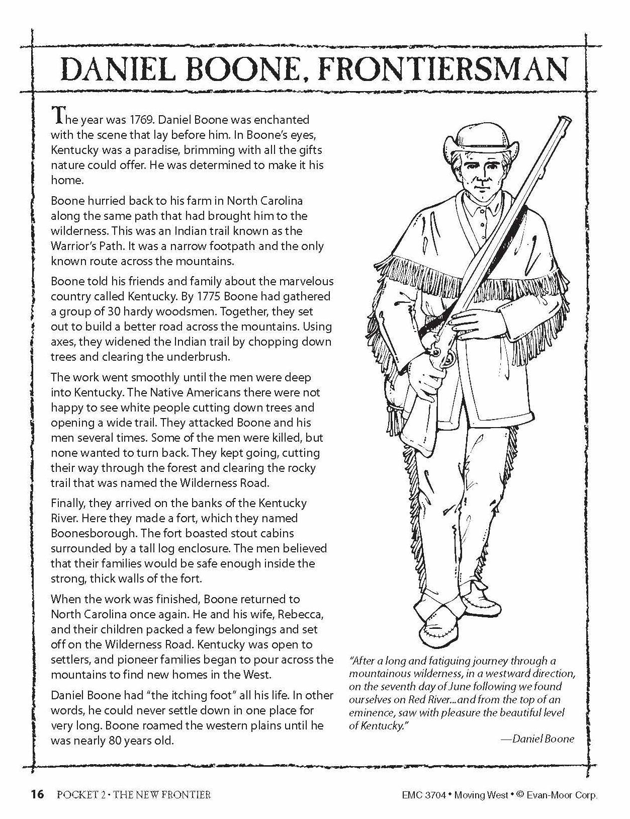 History Pockets, Moving West, Grades 4-6