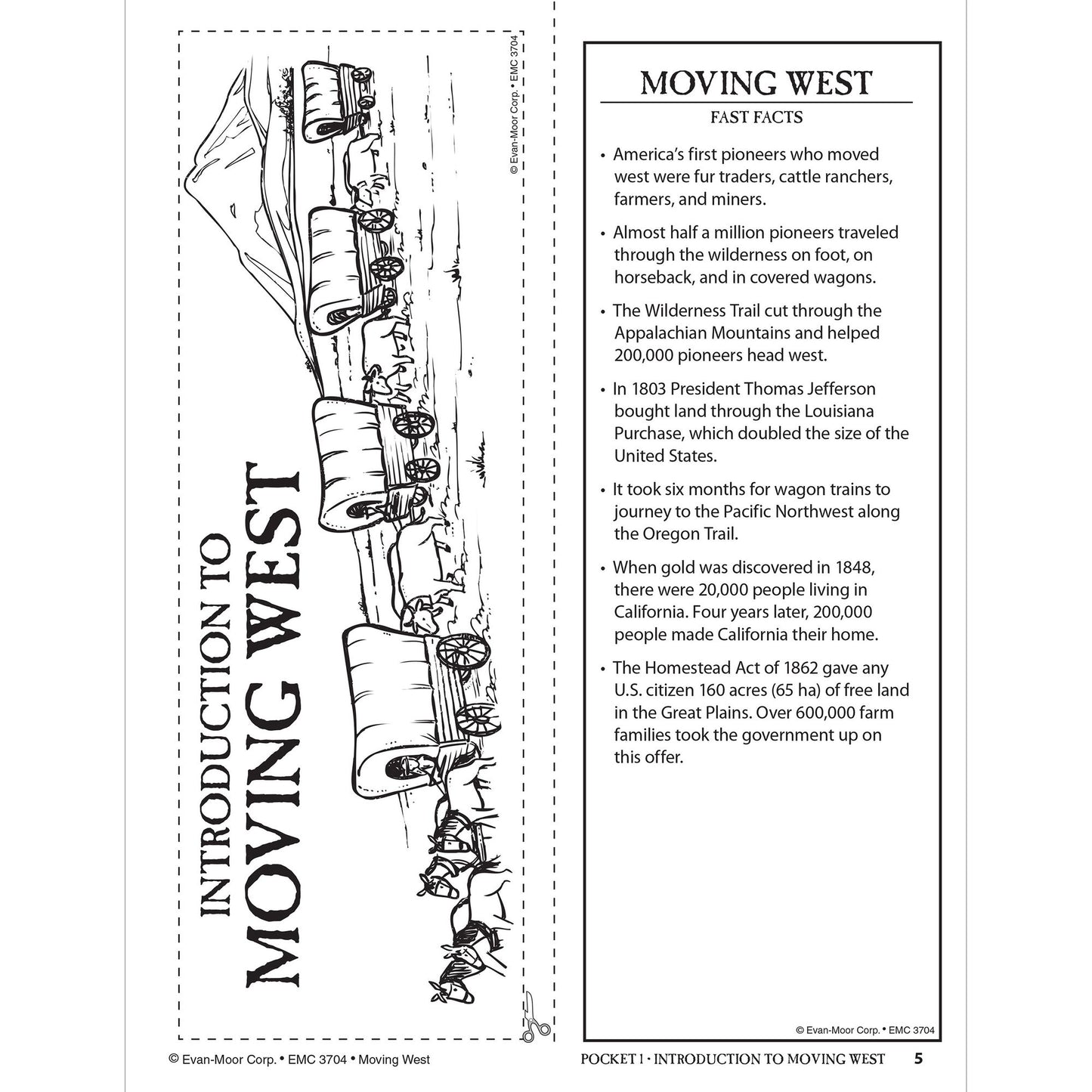 History Pockets, Moving West, Grades 4-6