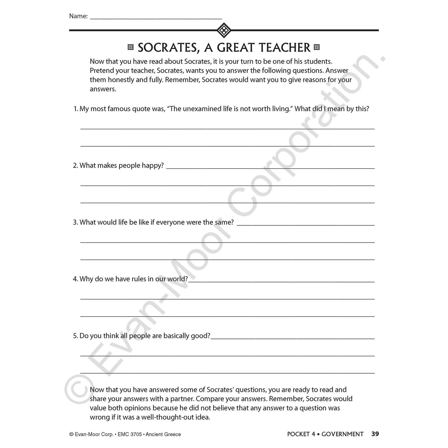 History Pockets, Ancient Greece, Grades 4-6
