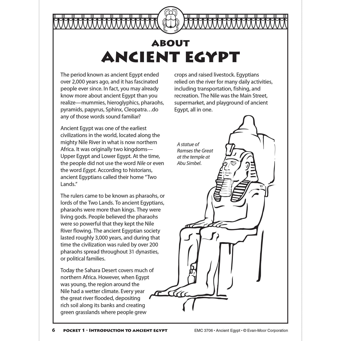 History Pockets, Ancient Egypt, Grades 4-6