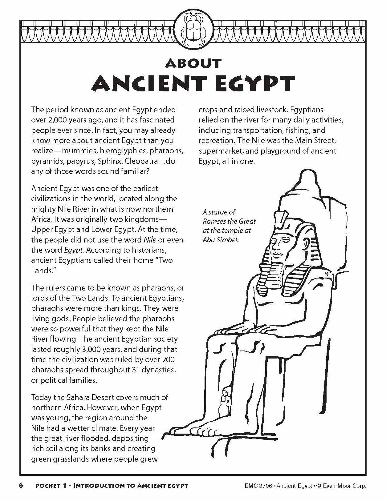 History Pockets, Ancient Egypt, Grades 4-6