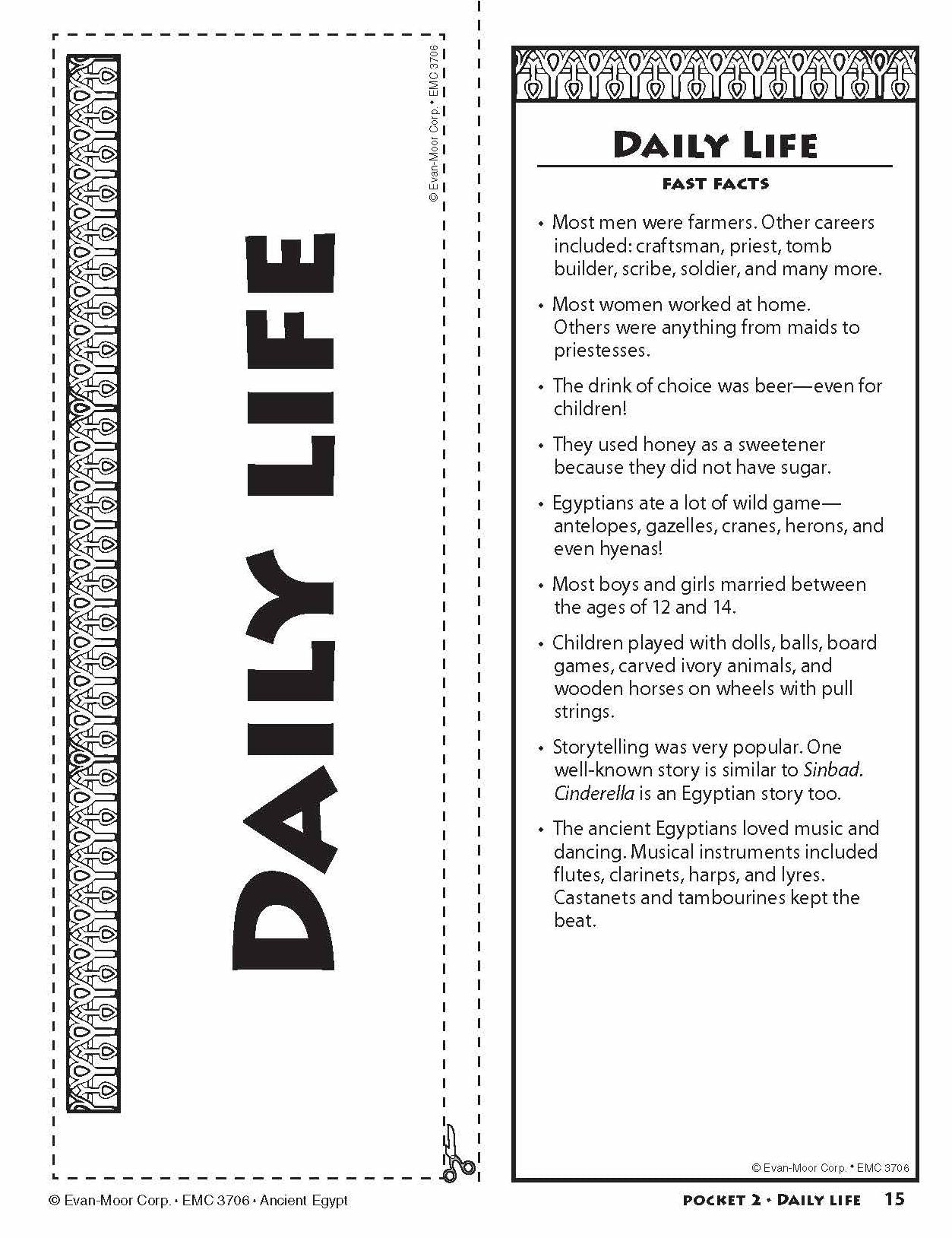 History Pockets, Ancient Egypt, Grades 4-6
