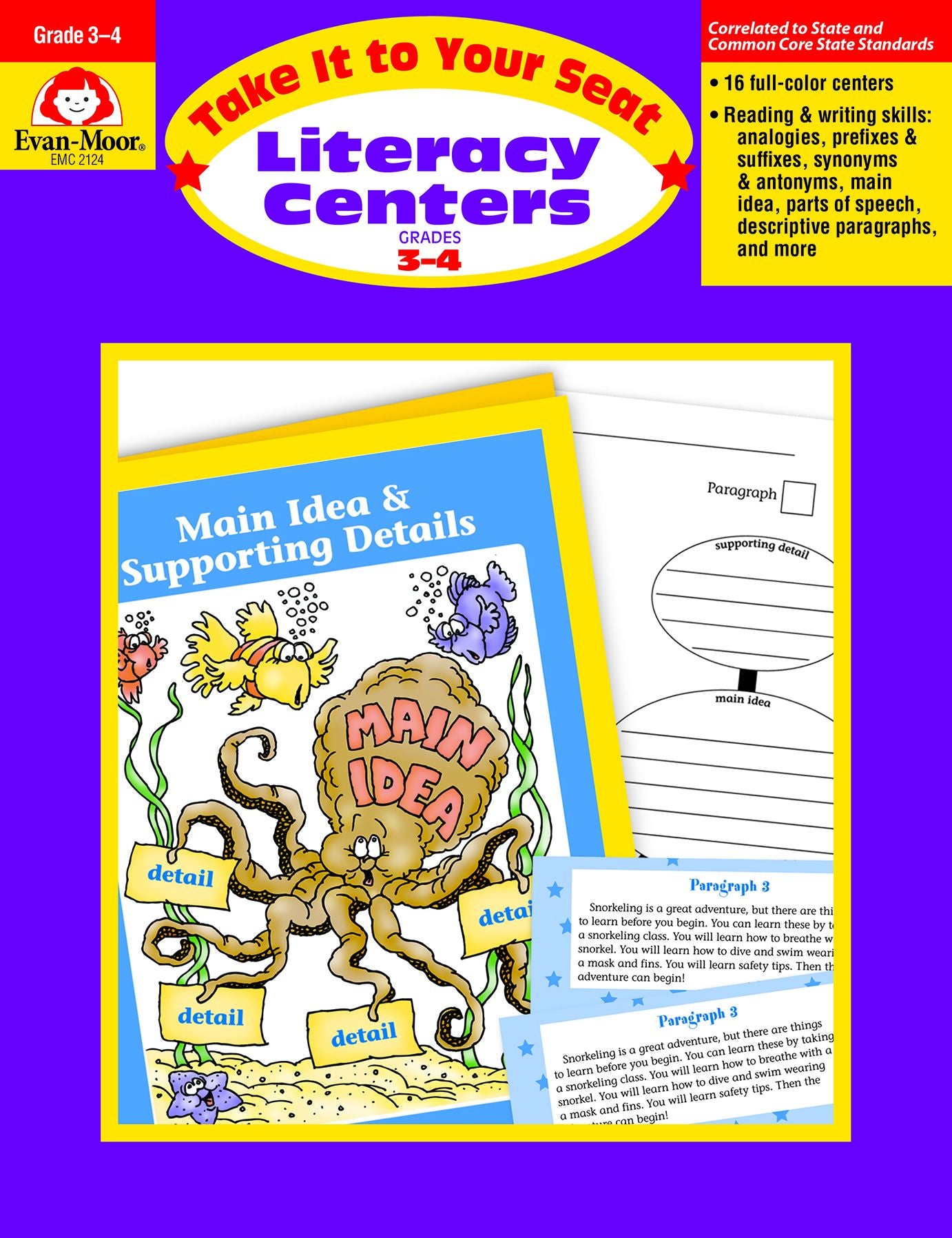 Take It to Your Seat Literacy Centers, Grade 3-4