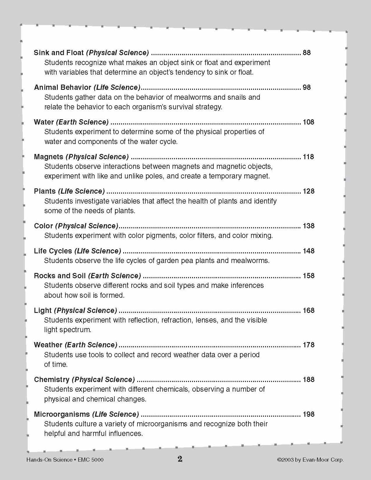 Hands-On Science Themes