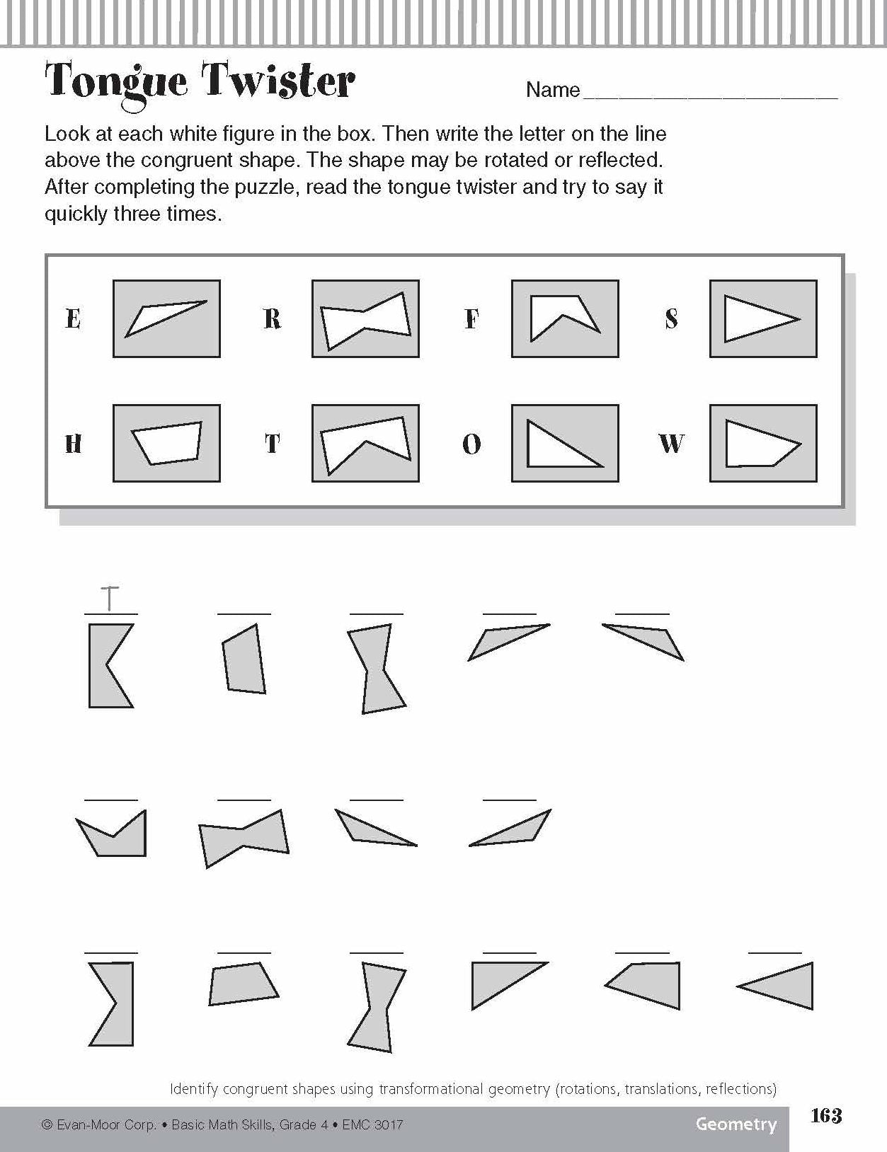 Basic Math Skills Grade 4