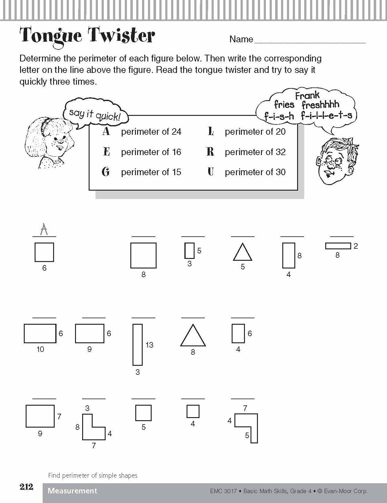 Basic Math Skills Grade 4